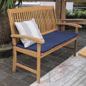 Cambridge Casual Caterina Teak Wood 6-Piece Outdoor Dining Set with Navy Cushion