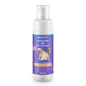 HICC PET Dog Anal Gland Spray - Fast Relieves Anal Gland Irritations and Soothes Itching, Stops Scooting, Eliminates Tough Odors, Pain Relieving & Anti-Itch, Safe for All Animals - 4 Fl Oz