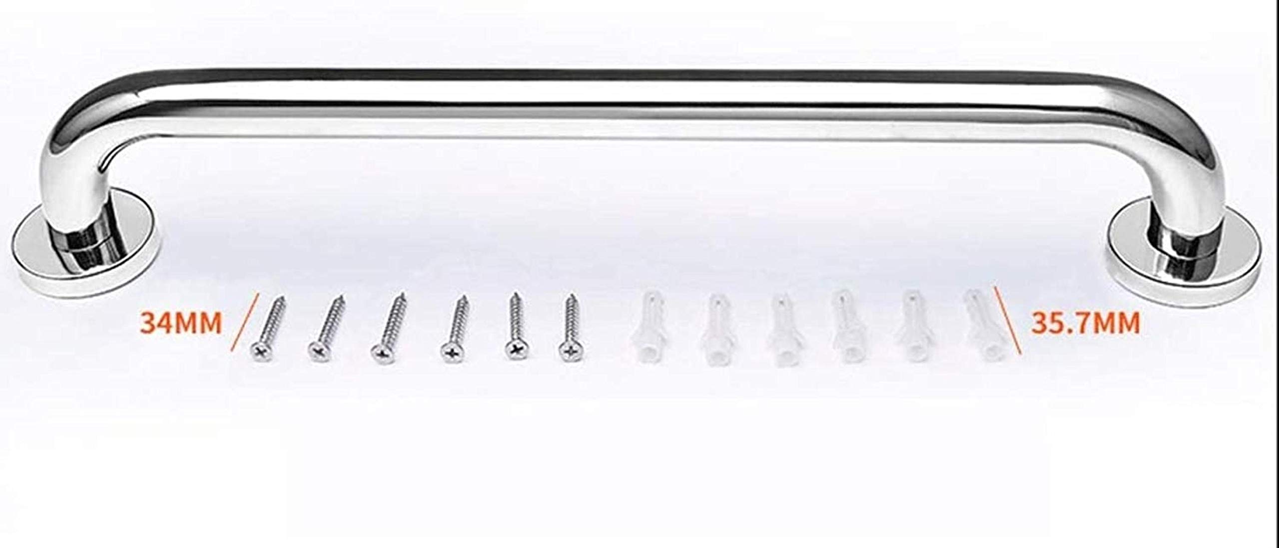 handrail Handles Bathtub Grab Bars Toilet Grab Bars Bathtub Handrail, Shower Safety Handle Bathtub, Toilet, Bathroom, Kitchen, Stair Railing, Shower, with Screws/30Cm