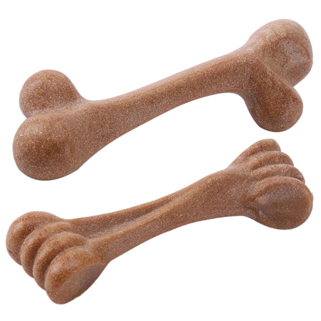 PRETYZOOM 3pcs Puppy Teething Toys Wooden Toys Dogman Toys Pet Toys Dog Teeth Toy Dental Dog Wooden Dog Chew Toy Pet Bite Toy Dog Teeth Cleaning Toy Pet Playing Toy Teething Stick Pet Dog