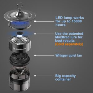 Mosquito Trap Outdoor Working with MAXTTRAC Mosquito attractant Sold Separately Efficiently attracts BloodSucking Insects Such as Mosquitoes Gnats Midges Covers 1/2 Acre MRS MOSQUITO MM400