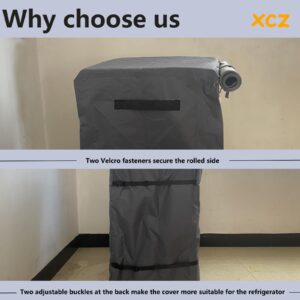 XCZ Beverage Refrigerator Cover, Wine Mini Refrigerator Cover, Waterproof, Sunproof, Dustproof, Fits Most Small Refrigerators and Beer Refrigerators.20 L x 20 "W x 33 "H, Gray (Cover Only)