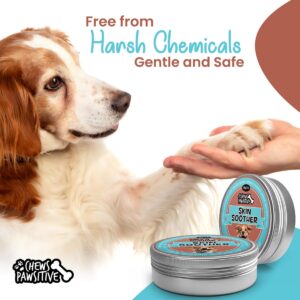 Chews Pawsitive Skin Soother for Dogs 2 oz (60g) Tin - 100% Organic Balm Protects and Heals Dry Skin and Paws Vitamin E and Natural Oils