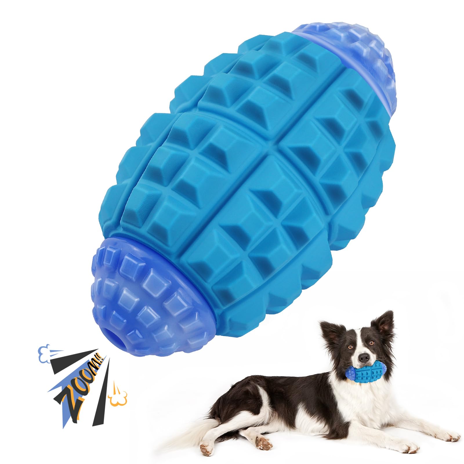 YINEYA Tough Dog Toys for Aggressive Chewers Large Breed, Dog Chew Toys for Aggressive Chewers, Indestructible Dog Toys for Large Dogs, Durable Dog Toys, Squeaky Dog Toys, Rubber Heavy Duty Dog Ball