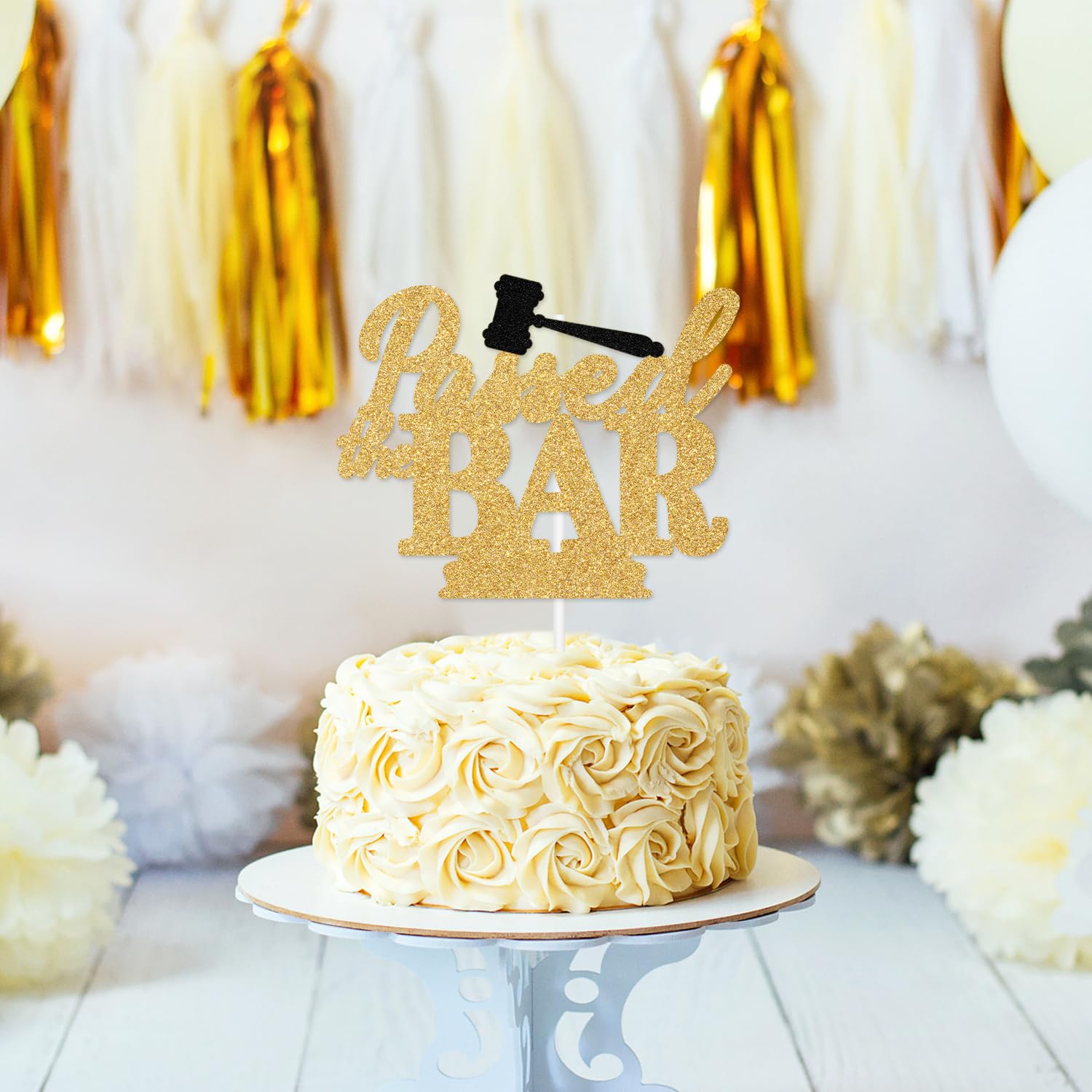 Jenrtvis Passed the Bar Cake Topper, Future Lawyer, Congrats Lawyer Cake Decorations, Lawyer Graduation Decorations, Law School Graduation Party Decorations, Congrats Grad Gold Glitter