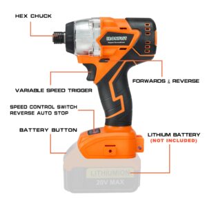 IRONFIST Impact Driver for DEWALT 20V Batteries, Brushless Motor Power Impact Screwdriver Drill with Cordless Design, 420Nm Torque (NO BATTERY)