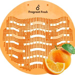 Urinal Screen Deodorizer (30Pack) Anti Splash Long Lasting Fragrance Urinal Cakes Eliminate odours Keeps Bathroom fresh- For Public and Private restrooms-Multiple Use-Orange Citrus