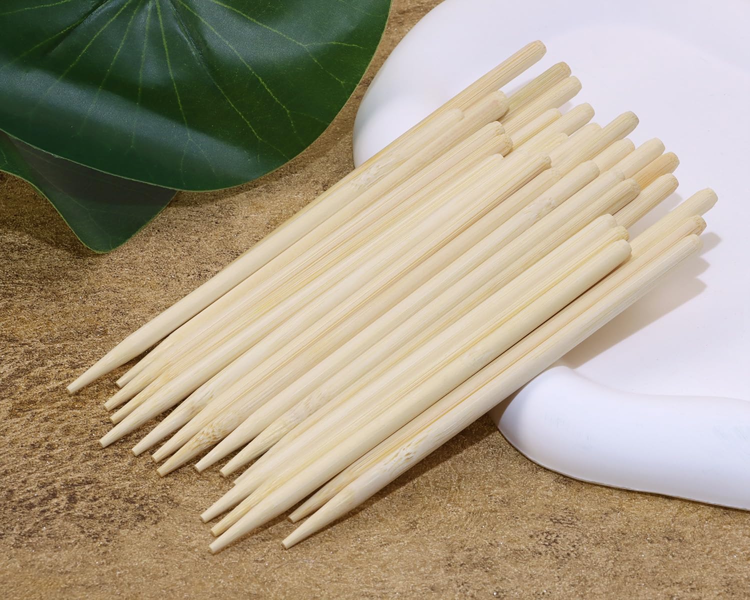 PPhtony Heavy Duty Bamboo Stylus Sticks Craft Sticks for Scratching Drawing Christmas Thanksgiving Scratch Art Activity Craft Projects, 30PCS (12cm)