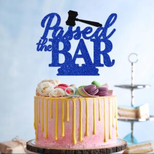 Jenrtvis Passed the Bar Cake Topper, Future Lawyer, Congrats Lawyer Grad Cake Decorations, Law School Graduation Party Decorations 2025, Congrats Grad(Blue)