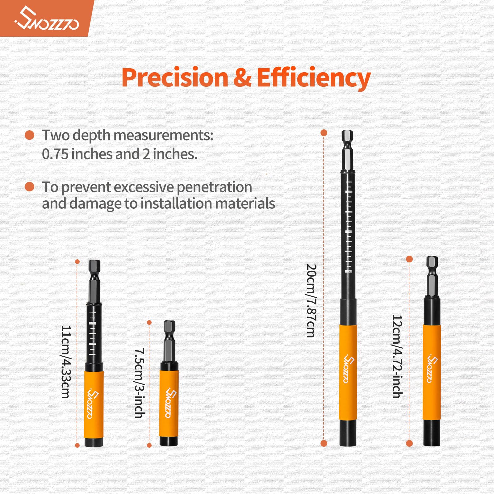 Swozzto 5PCS 1/4" Hex Shank Magnetic Drive Guide(Length:3.15"),Drill Bit Tip Holder for Prevent Screws Shaking When Driving