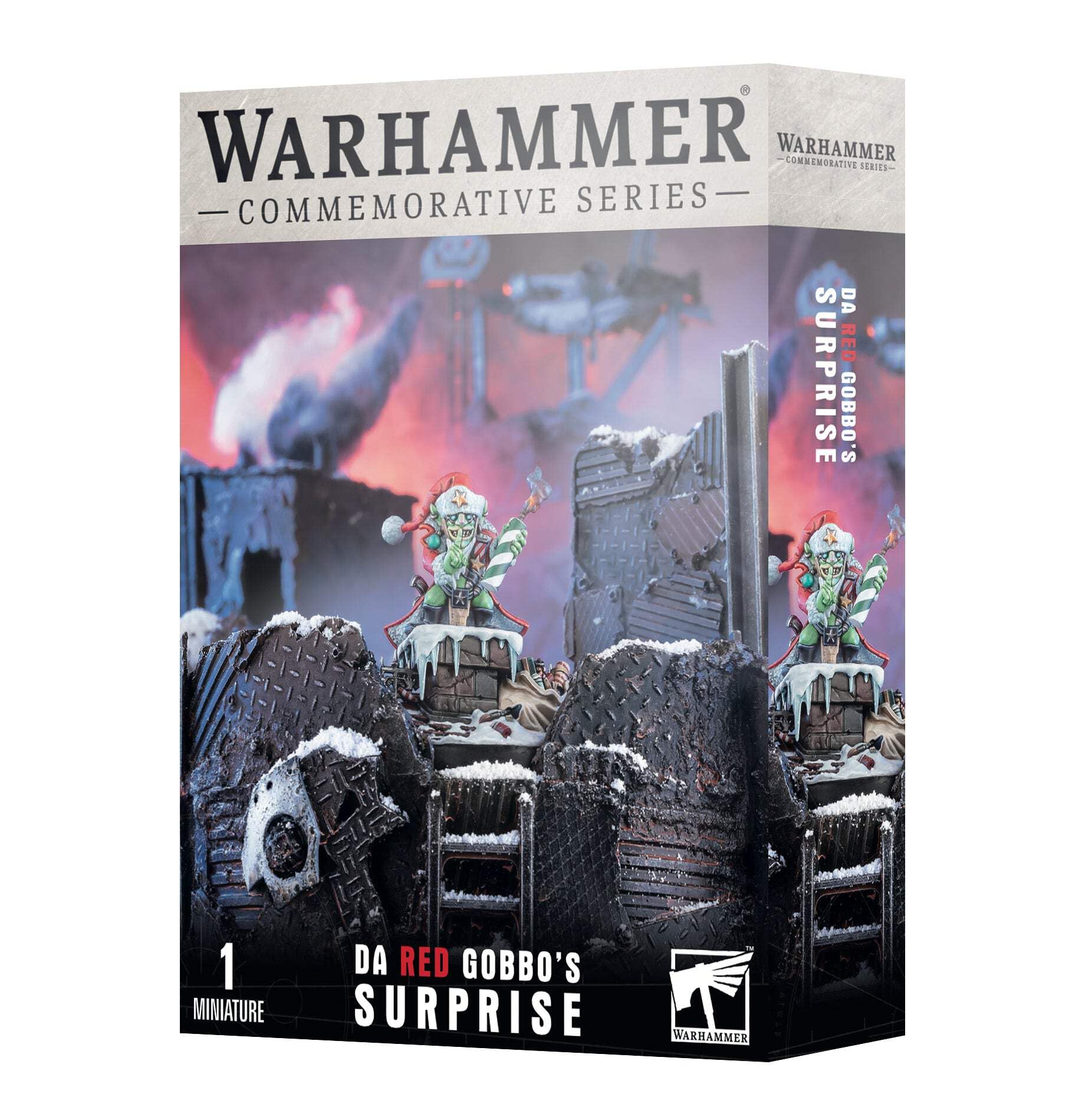 Games Workshop - Warhammer 40,000 - Orks: Da Red Gobbo's Surprise (Gobbo Christmas Figure 2023), Black