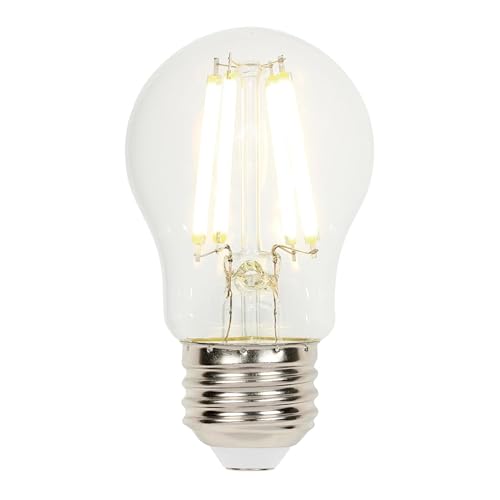 Westinghouse 5277000 6 Watt (60 Watt Equivalent) A15 Dimmable Clear Filament LED Light Bulb, Medium Base