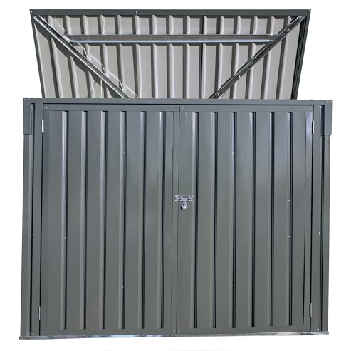 Arrow Sheds 6' x 3' Outdoor Steel Storage Shed, Grey