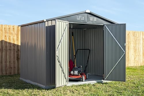 Arrow Sheds 8' x 6' Outdoor Steel Storage Shed, Tan