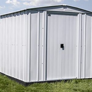 Arrow Sheds 6' x 7' Outdoor Steel Storage Shed, Light Grey