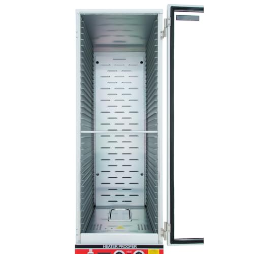 EMPURA Full-Size HPC Heated Holding/Proofing Cabinet | Heavy Duty Mobile Full Height Non-Insulated Food Warmer for Bakery Hotel | LED Thermometer, 36 Full-Size Pan Capacity, Aluminum, 1500W, 120V