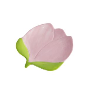 wait fly lovely tulip ceramic spoon rest spoon holder for kitchen counter/stove top stable utensil rest-tulip-1pcs