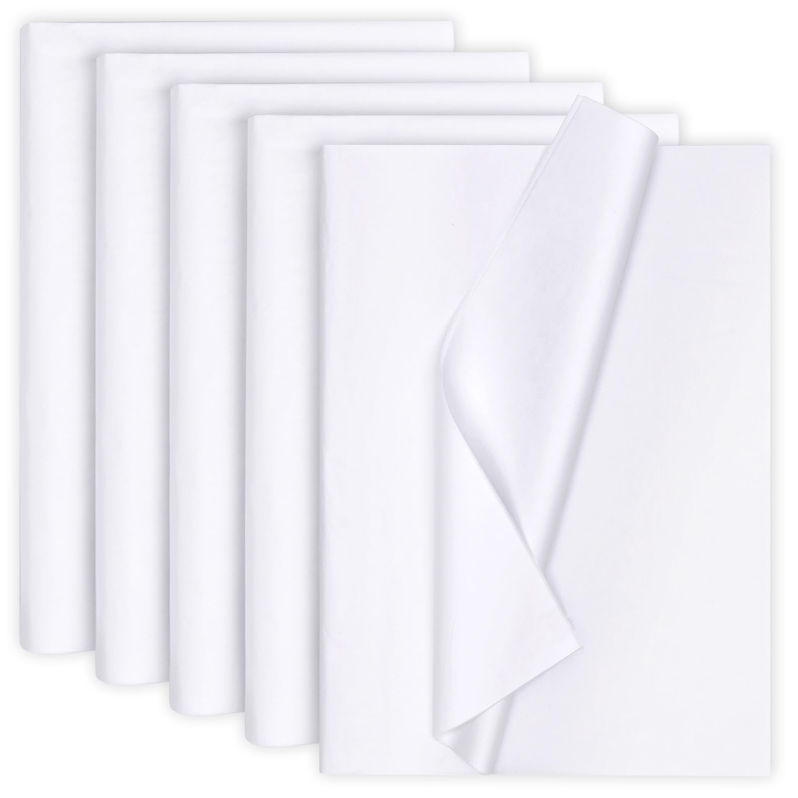 30 Sheets 28"X20" Full Size White Tissue Paper Bulk for Gift Bags Christmas Weddings Birthday Arts Craft Party Decoration