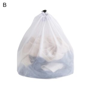 Washing Net Bag Laundry Bag Mesh Strong Load Bearing with Drawstring Anti-Deform Tough Washing Net Bag Household Supplies Washing Net Bag Laundry Pouch