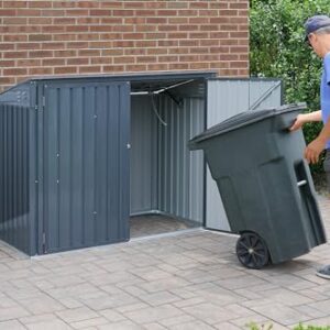 Arrow Sheds 6' x 3' Outdoor Steel Storage Shed, Grey