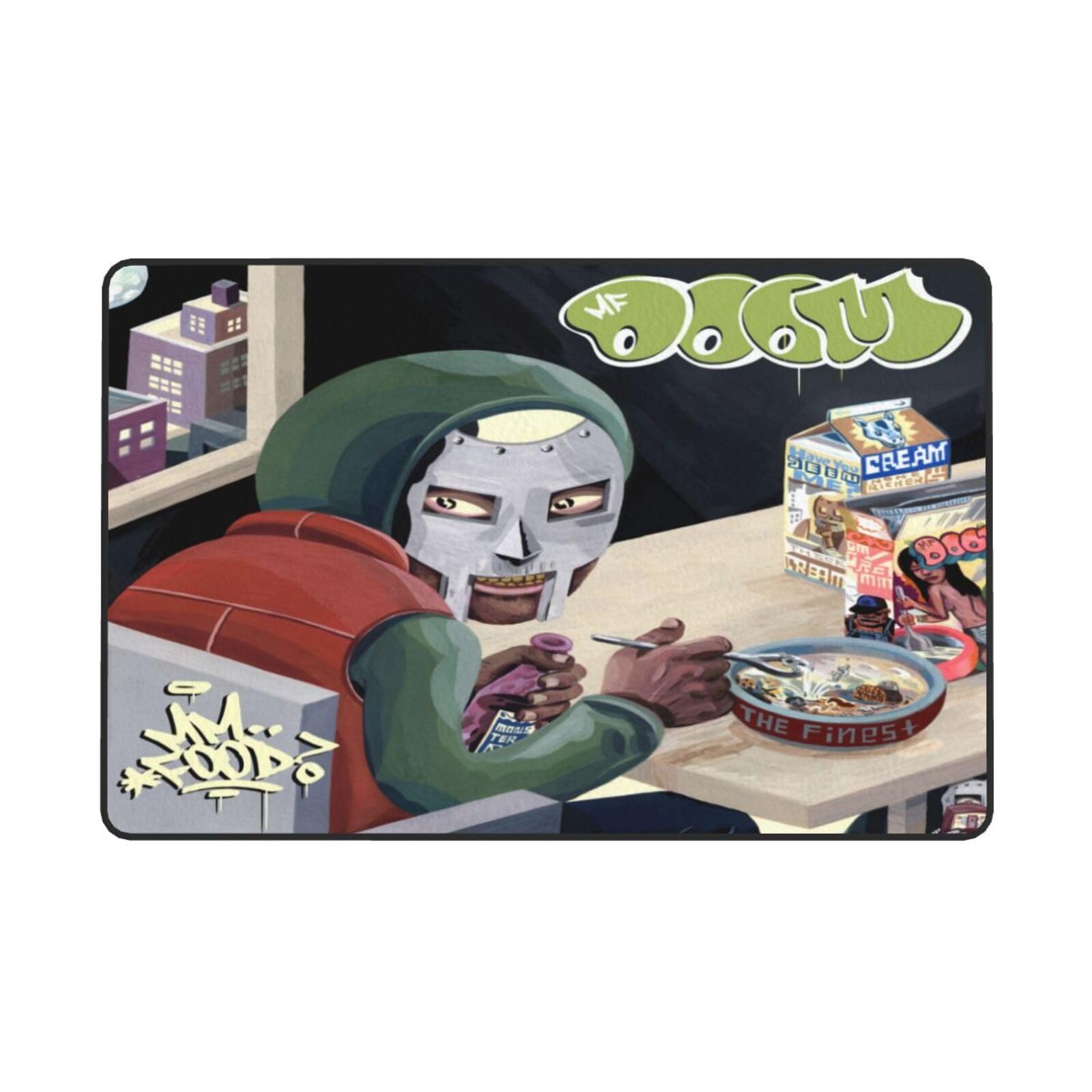 QANCOSI MF Rapper Doom Area Rugs Anti-Slip Ultra Soft Floor Mat Big Rug for Bedroom Living Room Kitchen Home Decor Outdoor/Indoor 60x39 inches