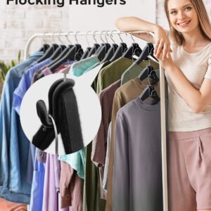 No-Slip Velvet Clothes Hanger Connector Hooks [for Velvet & Multiple Hangers] Space Saving Hanger Hooks Space Saver Hanger Extender Hooks Clothes Hanger Hooks for Clothes Closet Hanger Hooks, 40 PCS