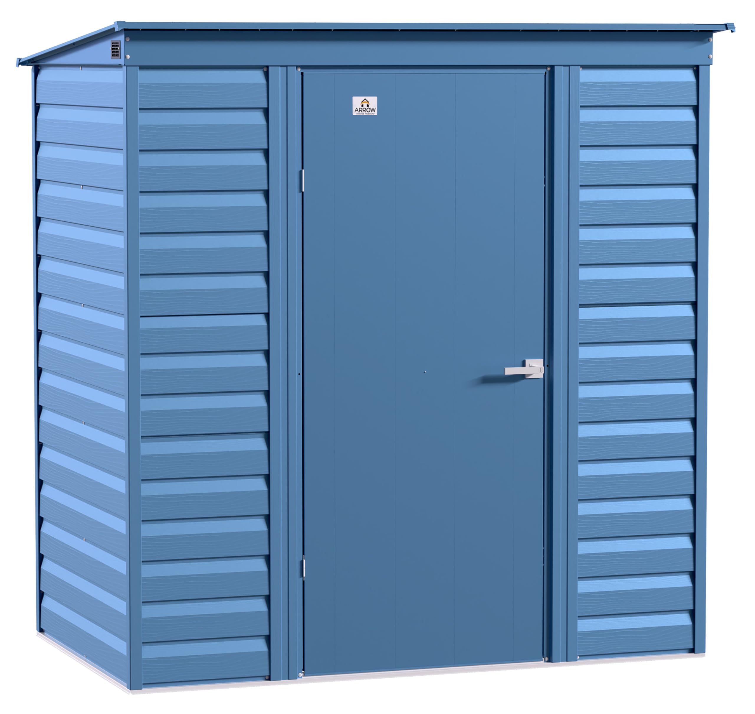 Arrow Sheds 6' x 4' Outdoor Steel Storage Shed, Blue