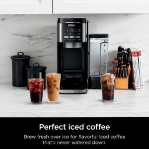 Ninja CFP101 DualBrew Hot & Iced Coffee Maker, Single-Serve, Compatible with K-Cups & 12-Cup Drip Coffee Maker, Black (Renewed)