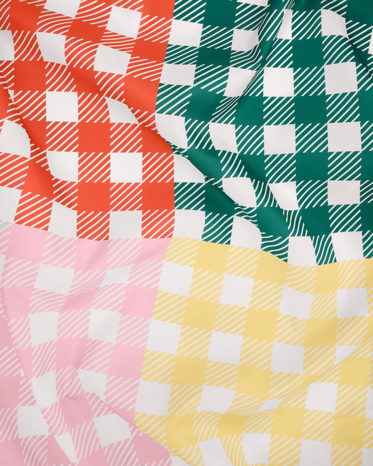 xo, Fetti Gingham Checkered Washable Tablecloth - 9ft. | Camp Bachelorette Party Supplies, Getting Lit + Getting Hitched, Glamping Birthday Party Decorations, Pastel Baby Shower, Cute Tableware