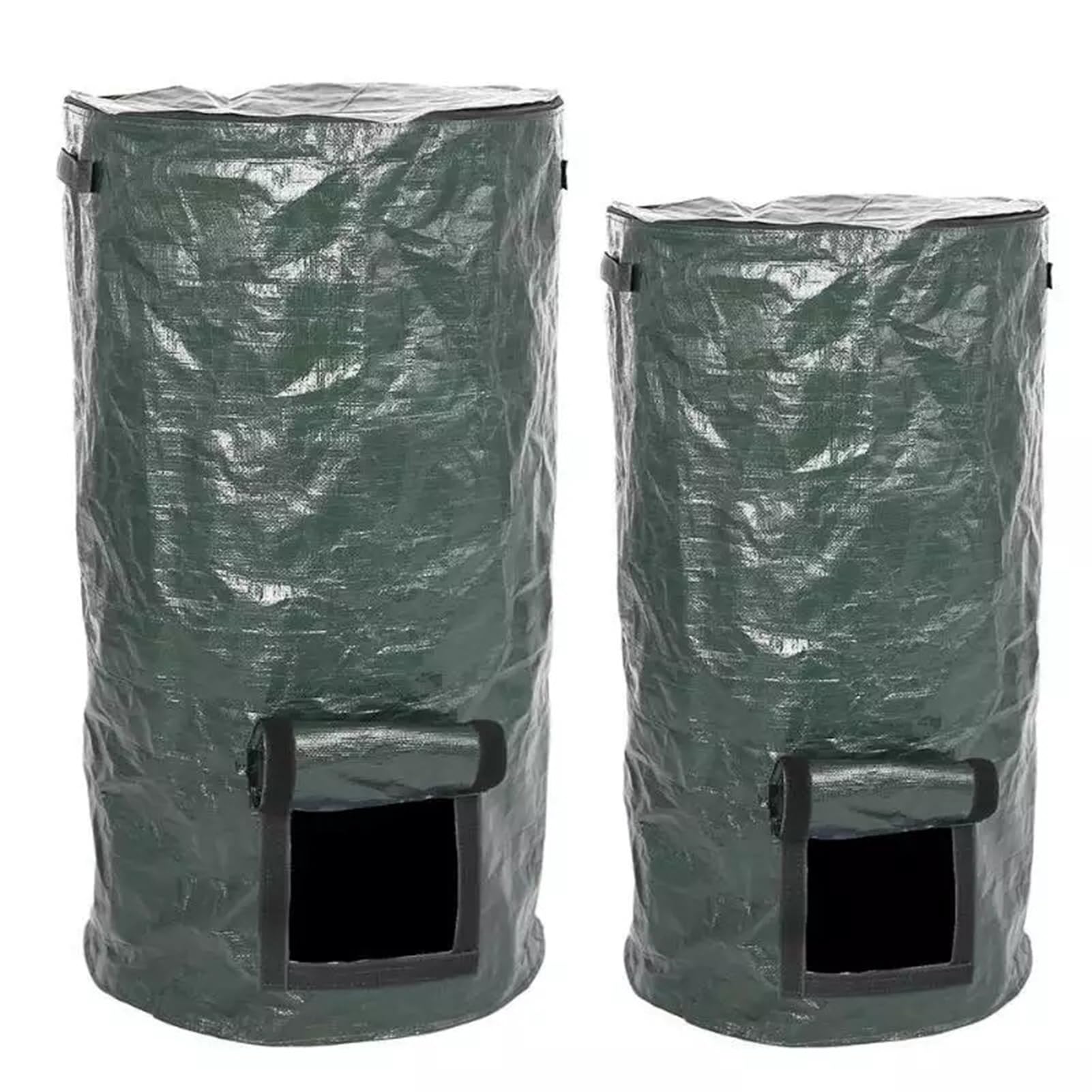 Compost Bin Leaf Trash Bag Large Capacity Waterproof PE Material Organic Compost Bag Extra-Large Heavy-Duty Garbage Can Garden Supplies Leaf Composting Bag