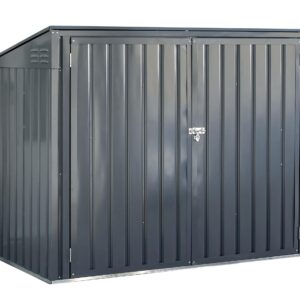 Arrow Sheds 6' x 3' Outdoor Steel Storage Shed, Grey