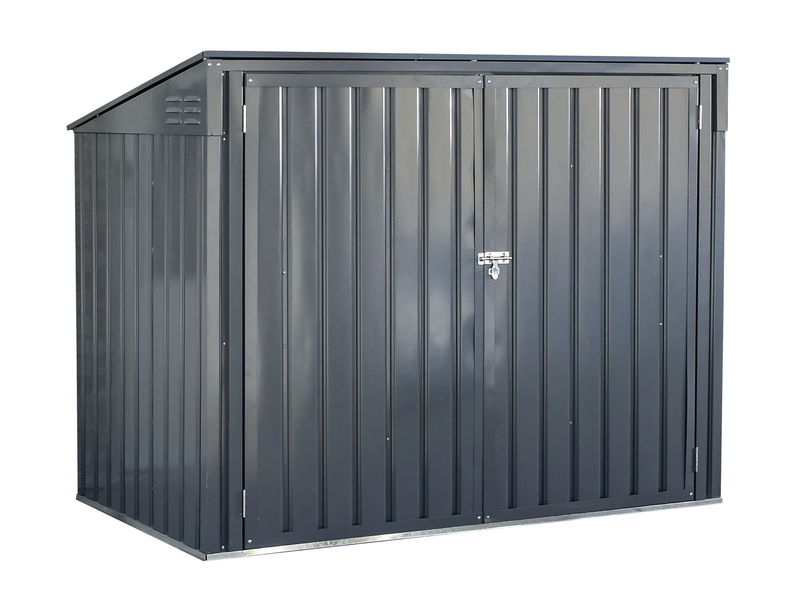 Arrow Sheds 6' x 3' Outdoor Steel Storage Shed, Grey