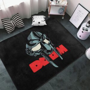 qancosi mf rapper doom area rugs anti-slip ultra soft floor mat big rug for bedroom living room kitchen home decor outdoor/indoor 60x39 inches