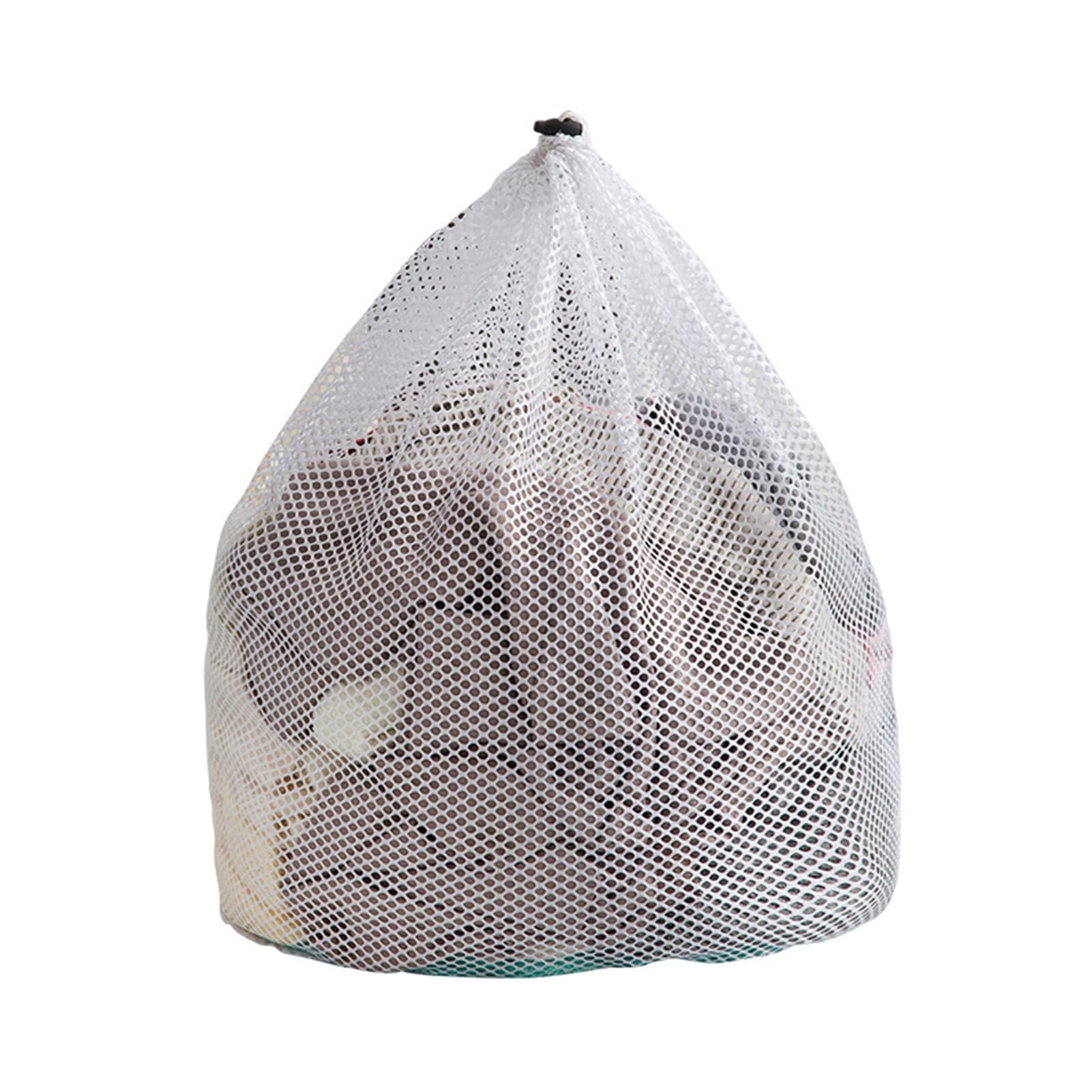 Washing Net Bag Laundry Bag Mesh Strong Load Bearing with Drawstring Anti-Deform Tough Washing Net Bag Household Supplies Washing Net Bag Laundry Pouch