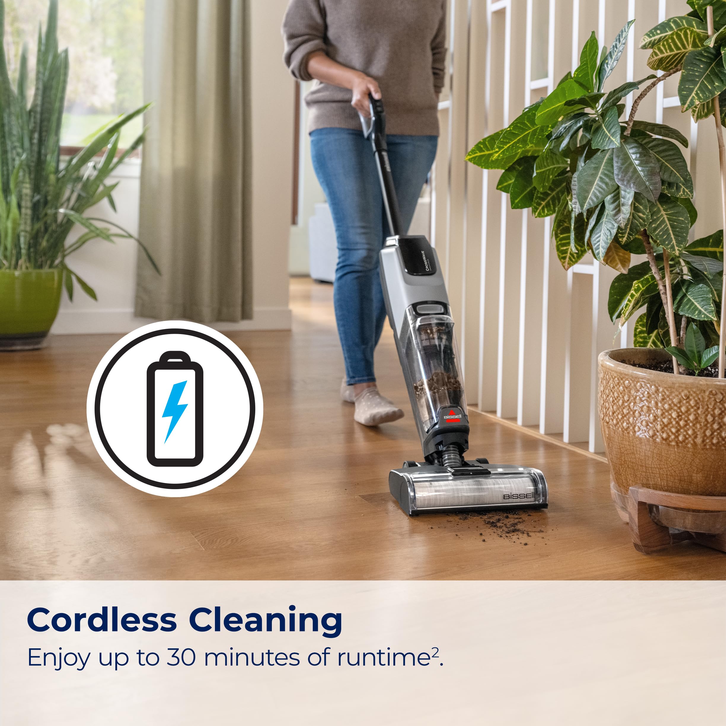 BISSELL® CrossWave® OmniForce™ Cordless Multi-Surface Hard Floor Cleaner Wet Dry Vacuum with Dedicated Dry Vacuum Mode, 3882