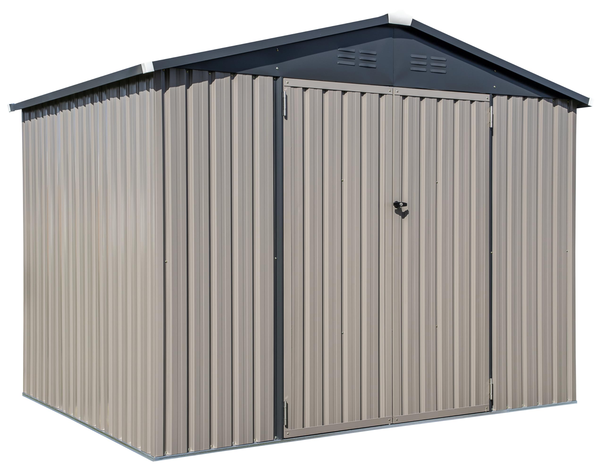 Arrow Sheds 8' x 6' Outdoor Steel Storage Shed, Tan