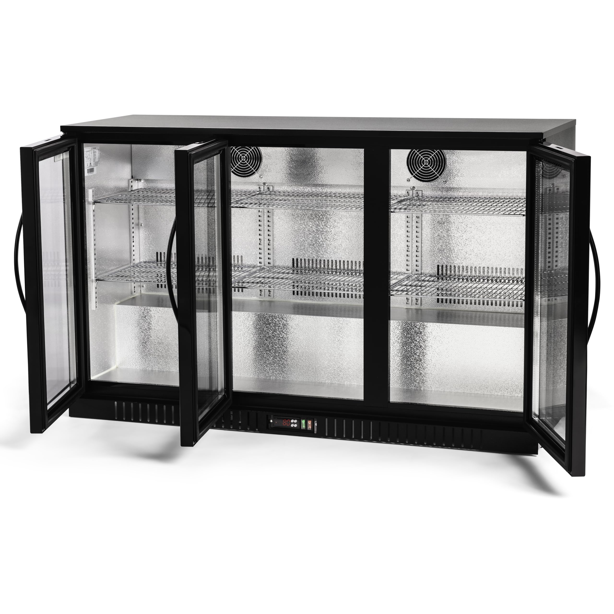 New Procool Residential 3-door Glass Front Back Bar Cooler; Undercounter 33" Height