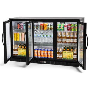 New Procool Residential 3-door Glass Front Back Bar Cooler; Undercounter 33" Height