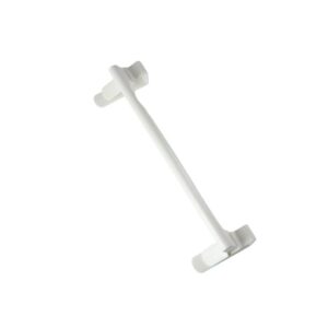 Modern Plastic Over Kitchen Cabinet Towel Bar Rack, Hang on Inside or Outside of Doors, Storage and Organization for Hand and Dish Towels, Rag