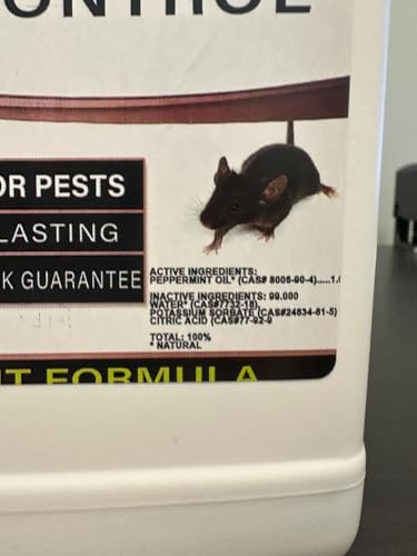 Peppermint Repellent for Indoor Pest Control - All Natural & Safe Spray for Outdoor Use. Natural Armor Indoor Pest Control. 128 Oz Gallon, Refill