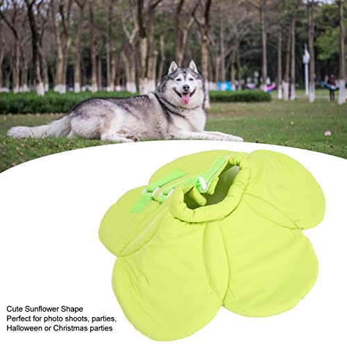 JOROBURO Pet Recovery Collar, Lightweight Sunflower Shape Cute Dog Elizabeth Collar, Adjustable Soft Cat Cone Collar Pet Sponge Neck Collars for Dogs and Cats (M)