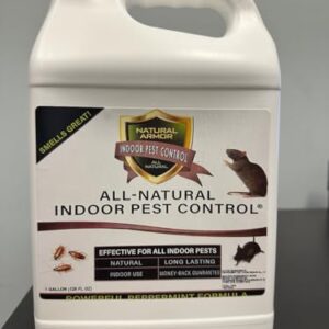 Peppermint Repellent for Indoor Pest Control - All Natural & Safe Spray for Outdoor Use. Natural Armor Indoor Pest Control. 128 Oz Gallon, Refill