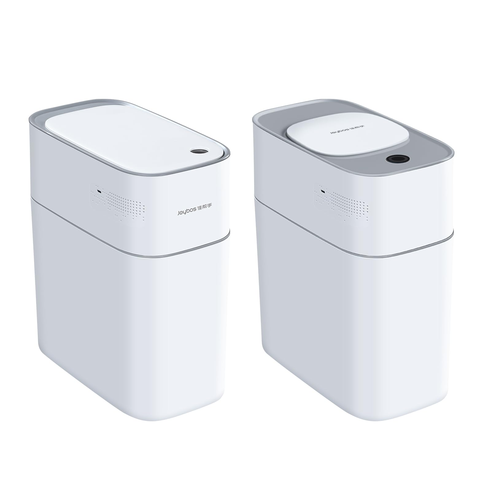 JOYBOS 2 Pack Bathroom Trash Can, White