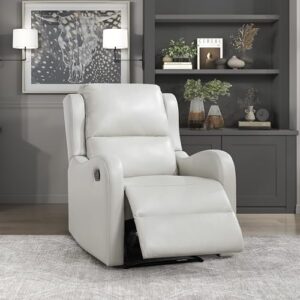 Lexicon Recliner Chair Living Room Reclining Sofa Chair, Home Theater Seating Modern Recliner, Manual Recliner Sofa Chair for Living Room/Office/Apartment, Wall Hugger Recliner, Taupe