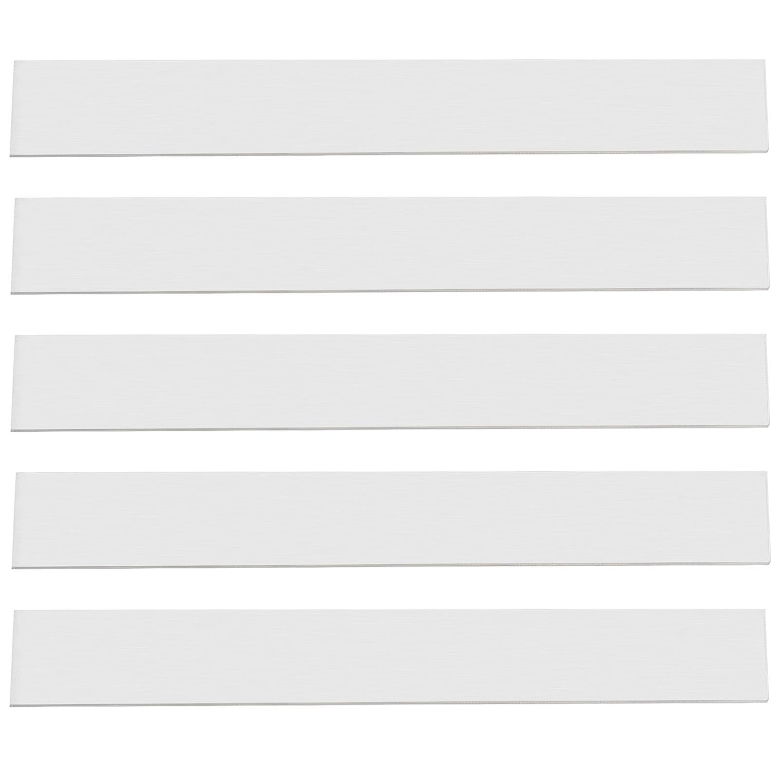 Micro Traders 5Pcs Pure Zinc Anode 99.995% Pure Zinc Sheet High Purity Zinc Electrode Strip for Science Lab Zinc Plating and Zinc Electroplating 1x25x152mm 19 GA