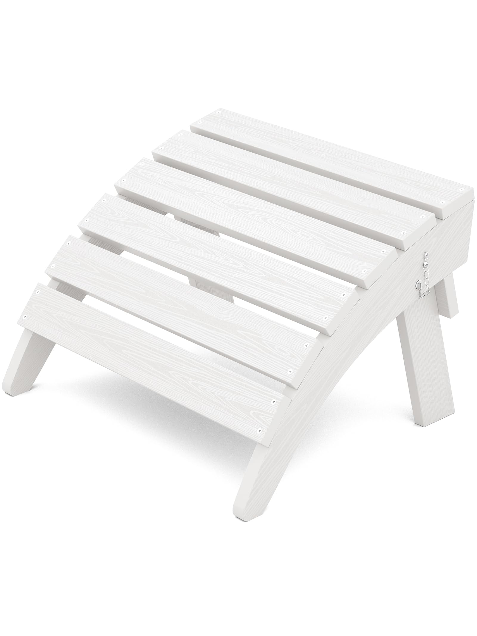 KINGYES Folding Adirondack Ottoman for Adirondack Chair, White