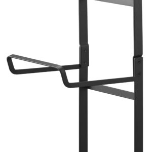 Yamazaki Home Tower Steel Storage Rack For Yoga Mats & Foam Rollers - Includes Hooks For Fitness Accessories - Steel