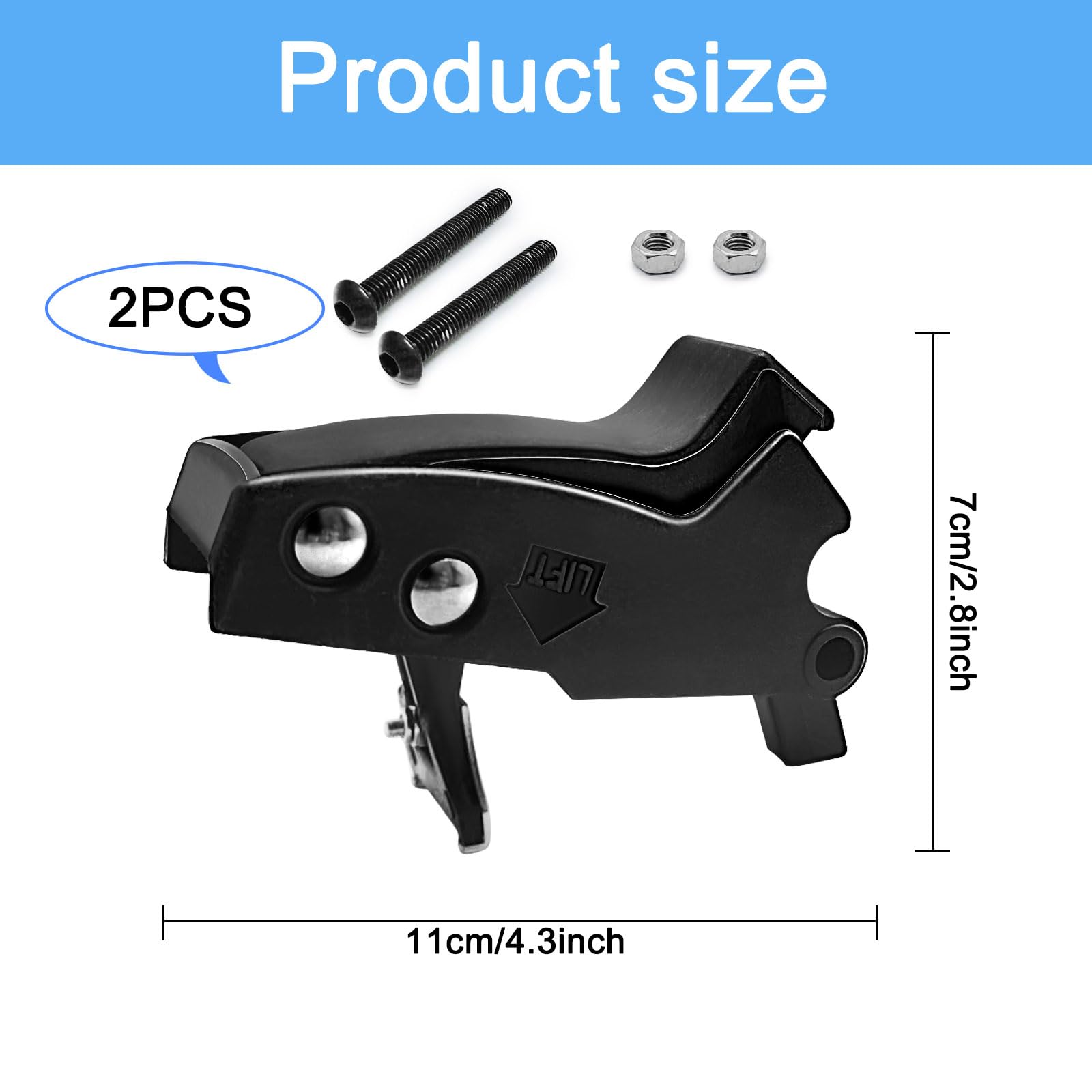 Gabasinover,2 PCS Clips with Miter Saw Mounting Brackets fits for Dewalt's DW7231 Mounting Bracket and Dewalt Heavy Duty Miter Saw Stand