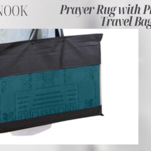 ISLAMIC NOOK - Prayer Mat with Back Support Rest and Carrying Case