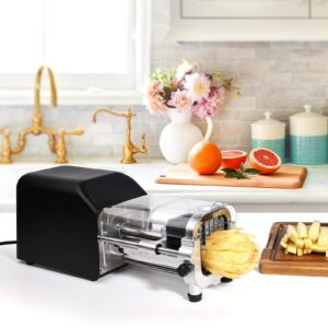 Befano Electric French Fry Cutter, Upgrade Lid Control Version with 1/2 Inch and 3/8 Inch Blade. 300w Commercial Grade Stainless Steel Potato Cutter for French Fries, Sweet Potato,Carrots